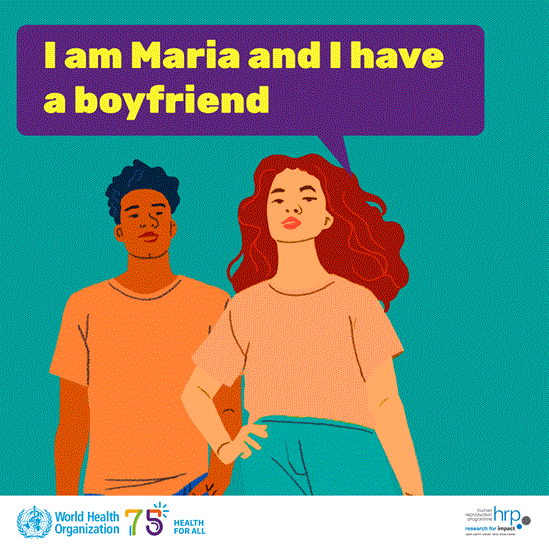 I am Maria and I have a boyfriend
